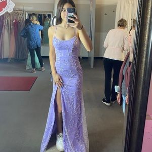 Faviana Lavender Prom Dress